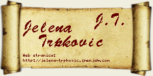 Jelena Trpković vizit kartica